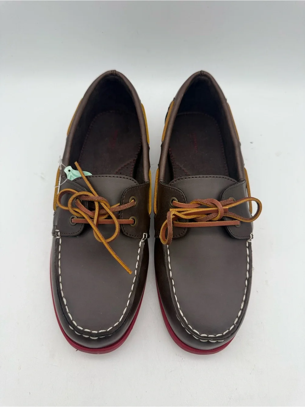 BRAND NEW Sonoma Harper Brown Boat Shoes Red Soles Size 9